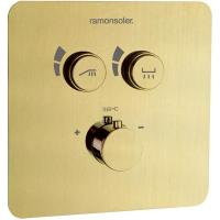 Смеситель для душа Ramonsoler RS Smart 85T201SOC с термостатом Золото брашированное