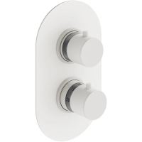 Термостат для ванны Plumberia Selection IXO XOT5040BO встраиваемый, белый матовый