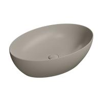 Раковина GSI Pura 8842PVC05 накладная, 60x42 см, Tortora opaco (Коричневый матовый)