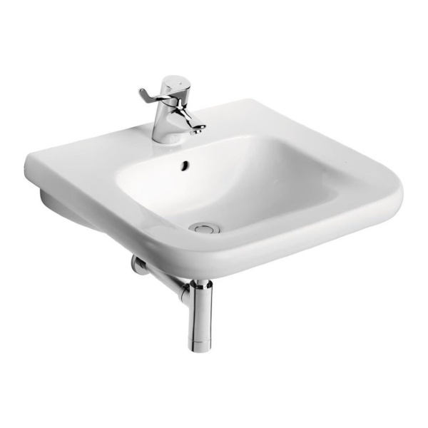 Раковина подвесная Ideal Standard Contour 55 см S216501 (для инвалидов-с внутренней выемкой по фронтальной зоне)