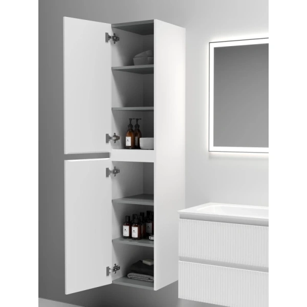 шкаф пенал sancos snob t 35 psnt35w подвесной bianco