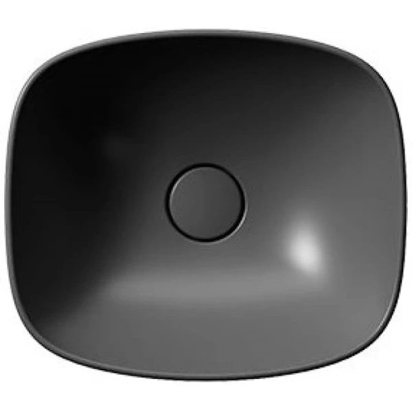 раковина gsi nubes 978526 накладная, 40x35 см, ardesia opaco (черный матовый)