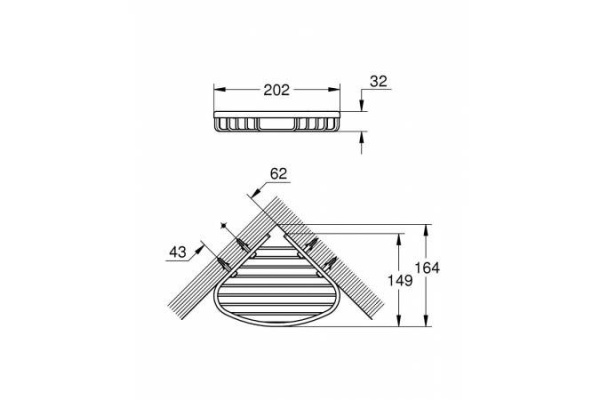 Полка-корзина Grohe BauCosmopolitan 40664001 Хром