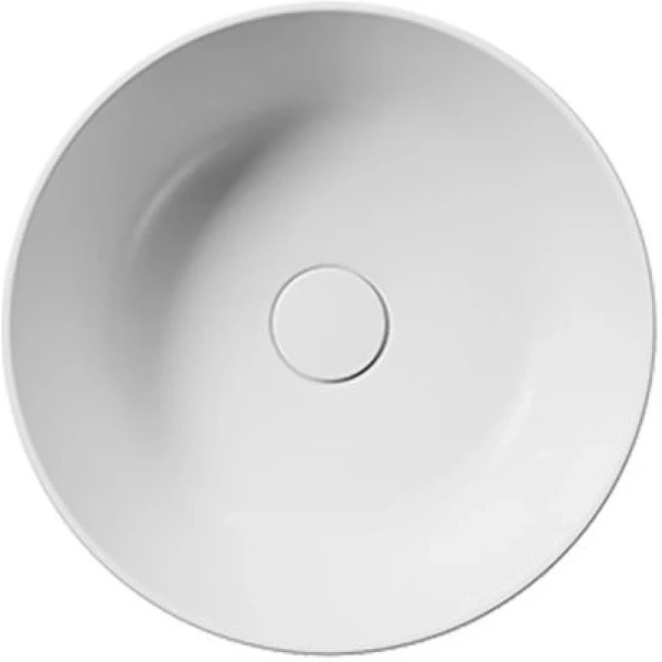 раковина gsi kube x 942609 накладная, ø40 см, bianco opaco (белый матовый)